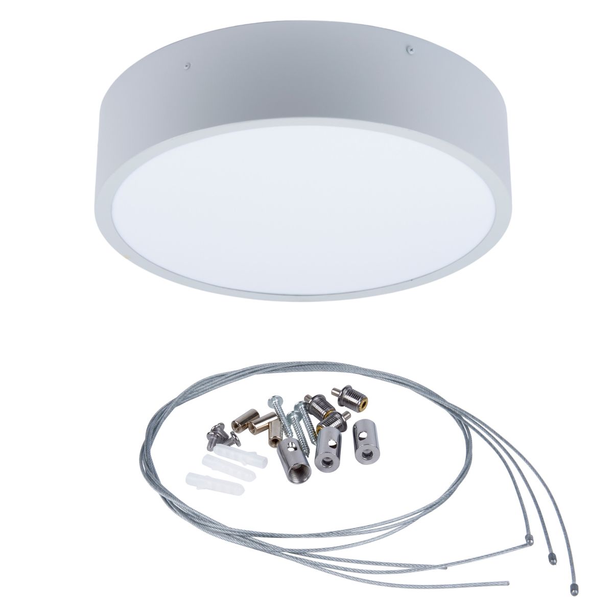 накладной светильник uniel ul-00012600 ulo-k40a 30w/4000к/r40 ip40 light grey