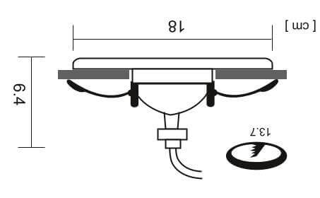 встраиваемый светильник arte lamp a6664pl-1bk