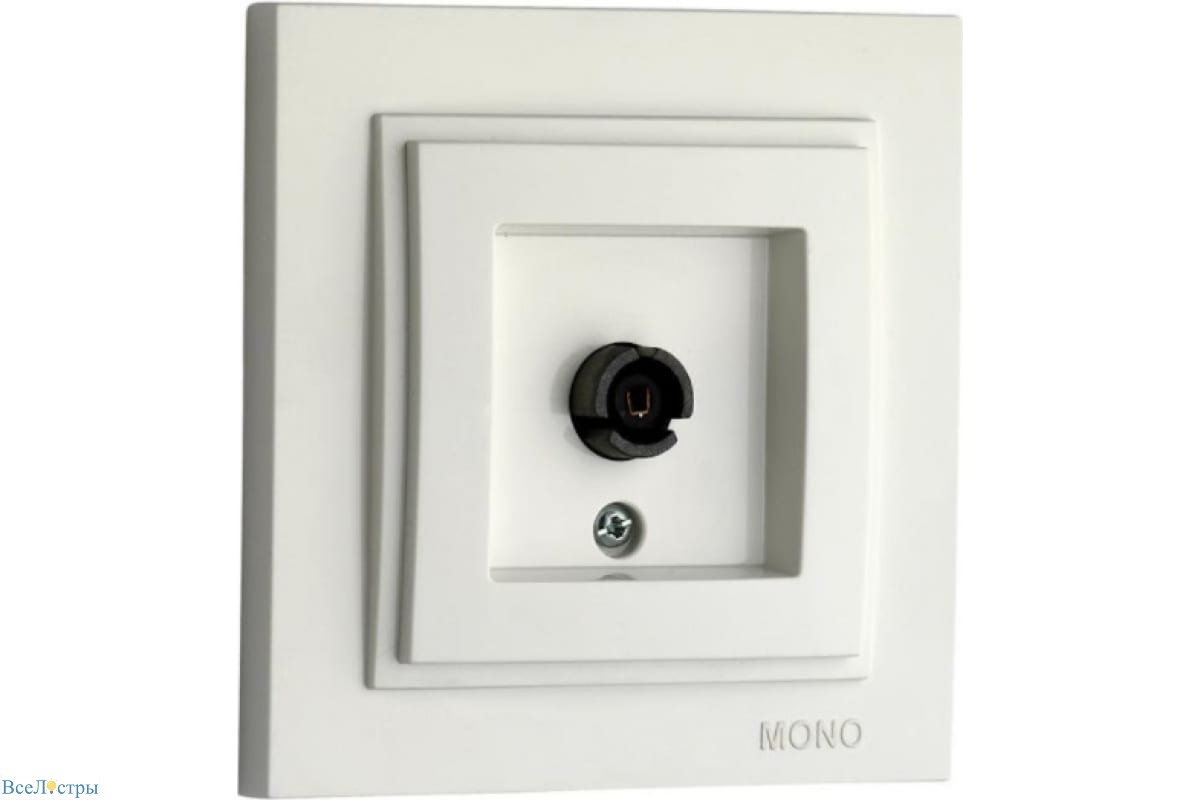 розетка tv проходная mono electric despina жемчуг 102-252505-137