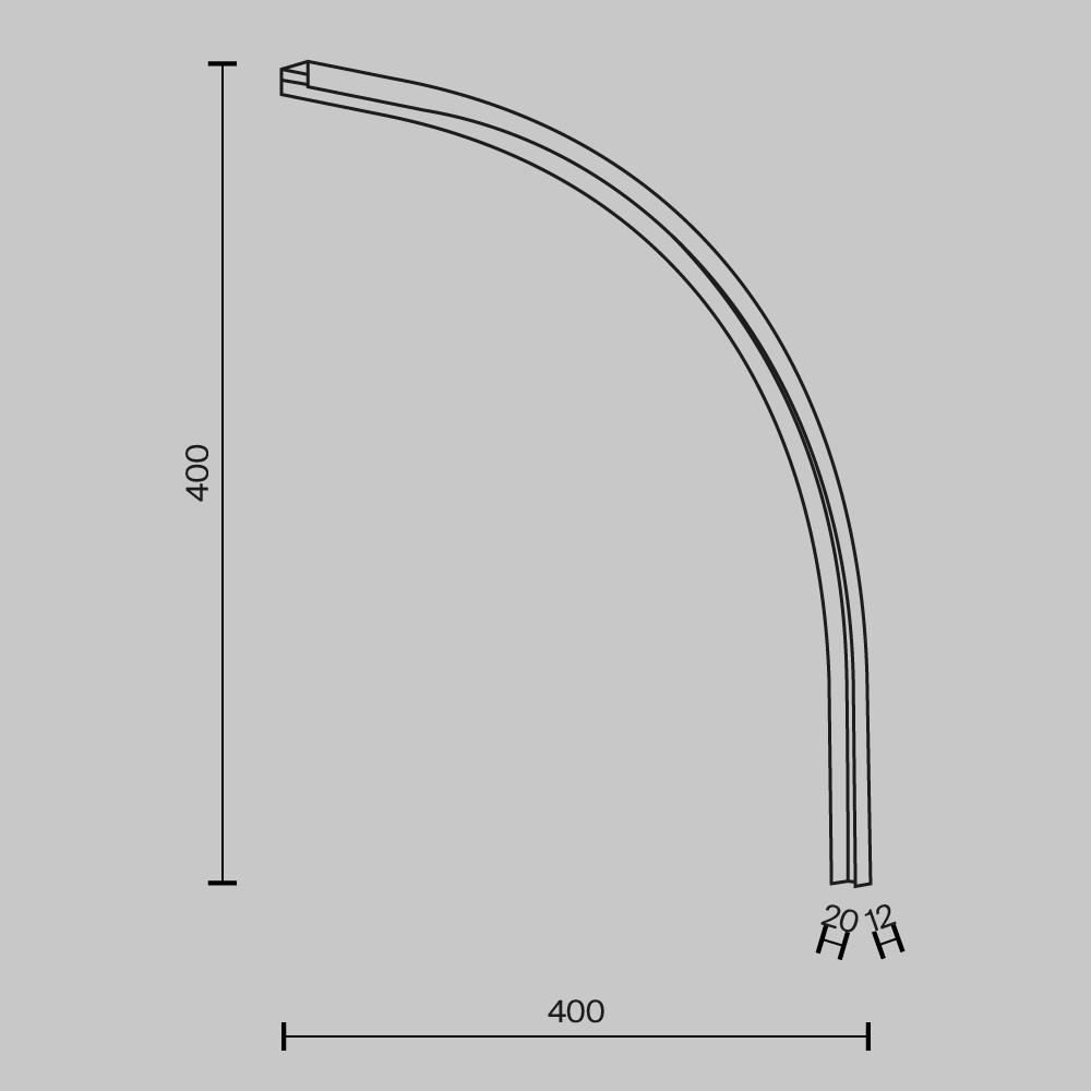 коннектор радиусный внутренний maytoni technical tra172icl-r300-11b