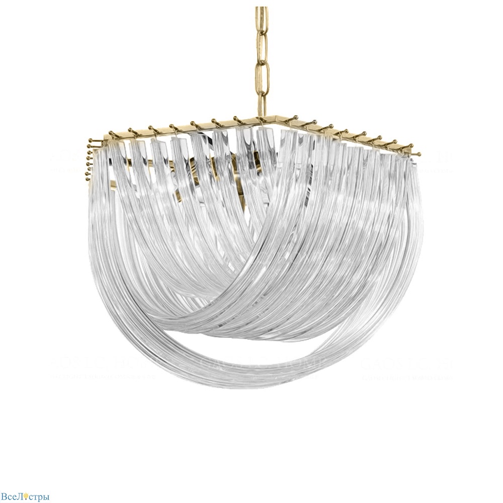 подвесной светильник delight collection murano 4b gold