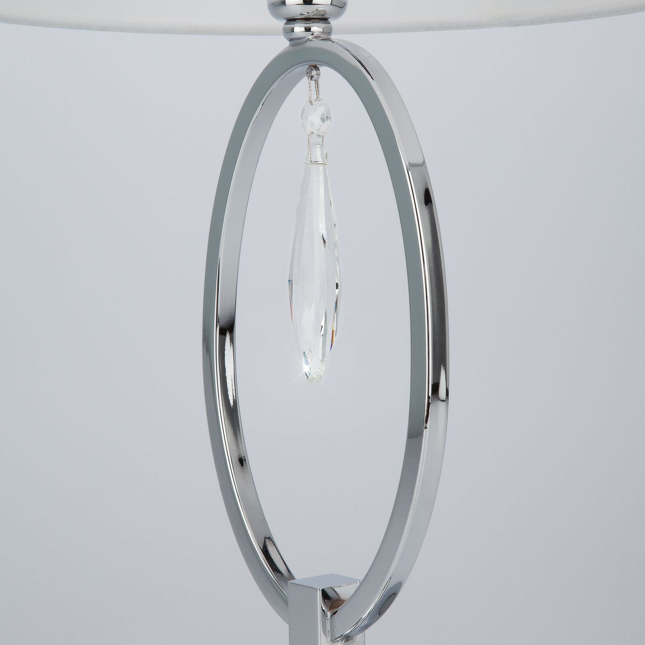 настольная лампа eurosvet madera 01055/1 хром/прозрачный хрусталь strotskis