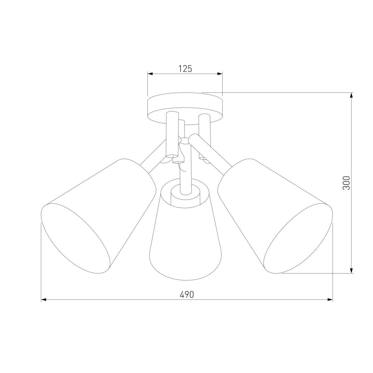 потолочная люстра tk lighting 665 vaio 3