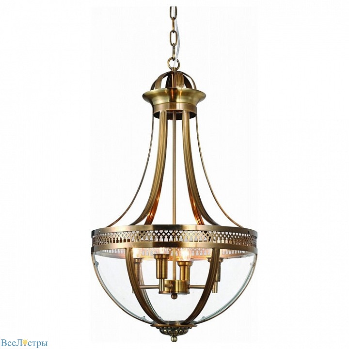 подвесной светильник delight collection capitol km0287p-4 antique brass
