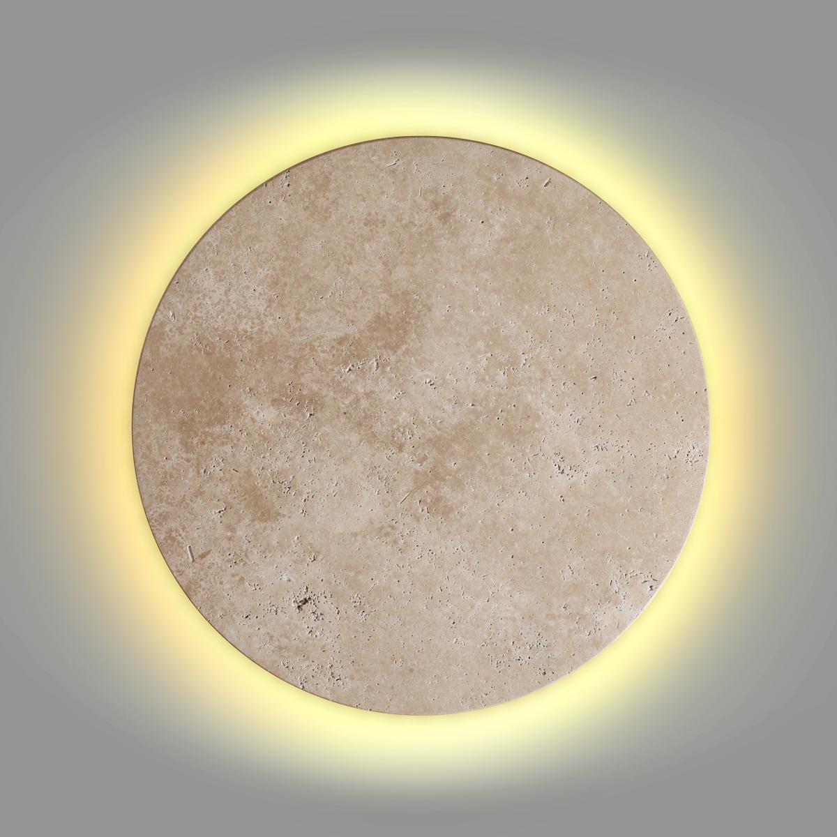 настенный светодиодный светильник odeon light hightech travertino 6625/15wl