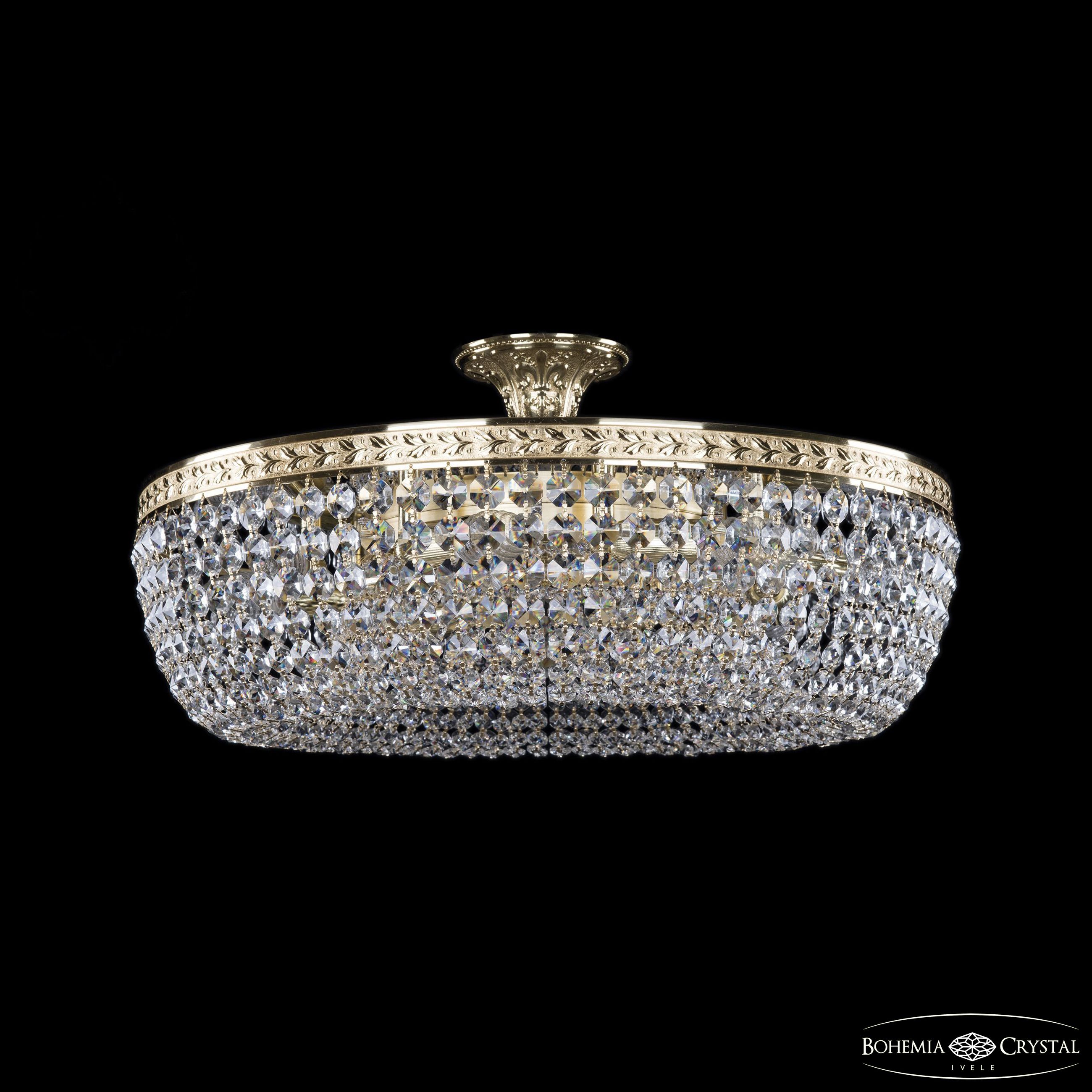 потолочная люстра bohemia ivele crystal 19031/55iv g