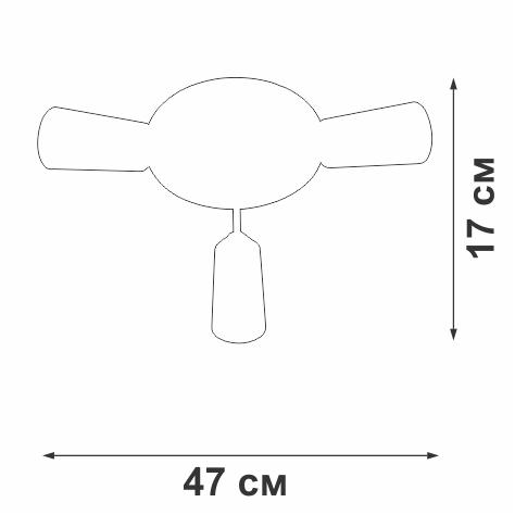 потолочная люстра vitaluce v3762-1/3pl