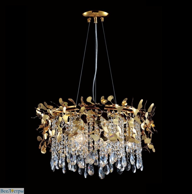 подвесная люстра crystal lux romeo sp6 gold d600