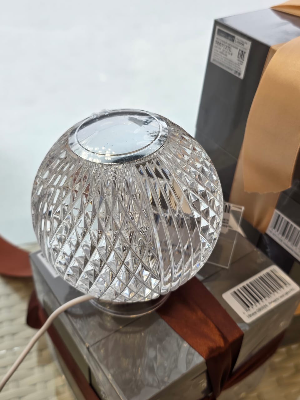 настольная лампа odeon light crystal 5007/2tl