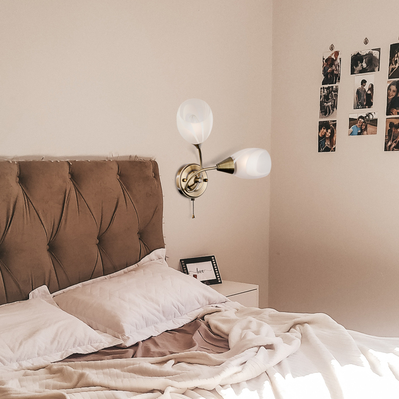 бра eurosvet virginia 2275/2 античная бронза