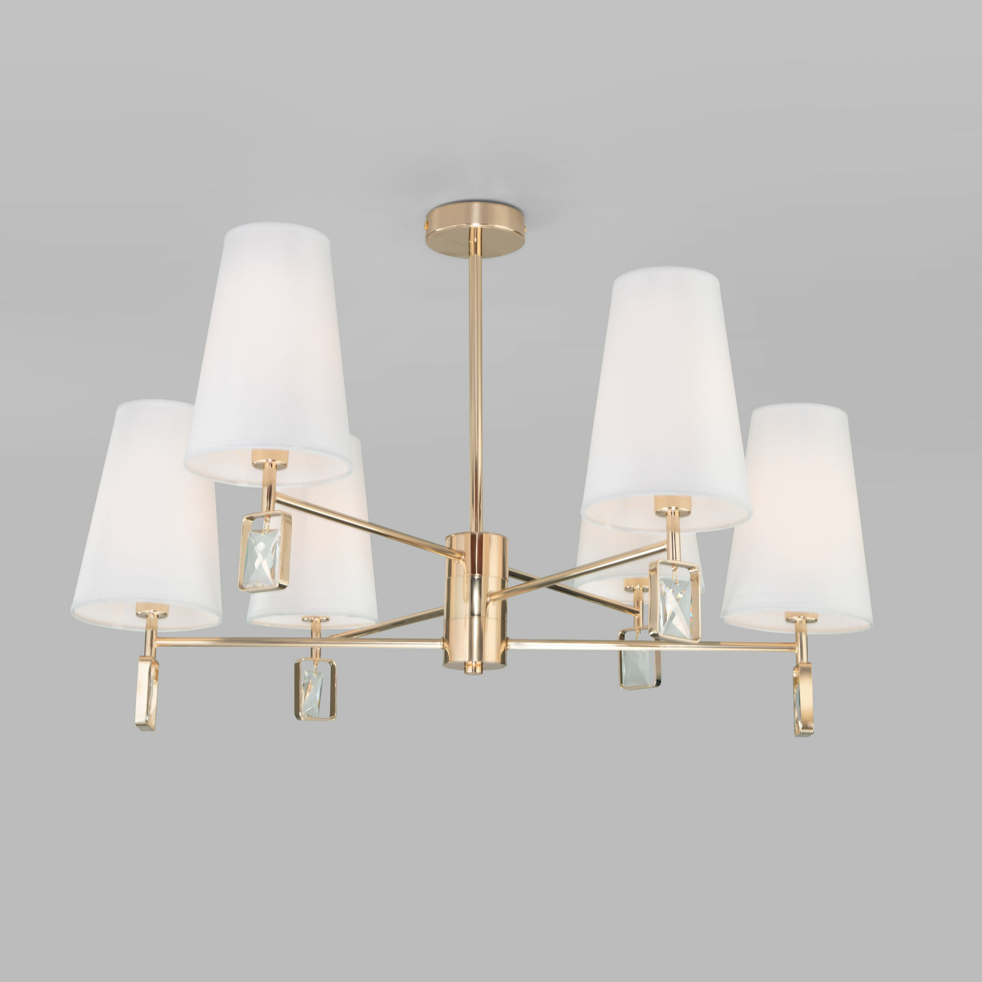 люстра на штанге eurosvet milazzo 60137/6 золото a060128