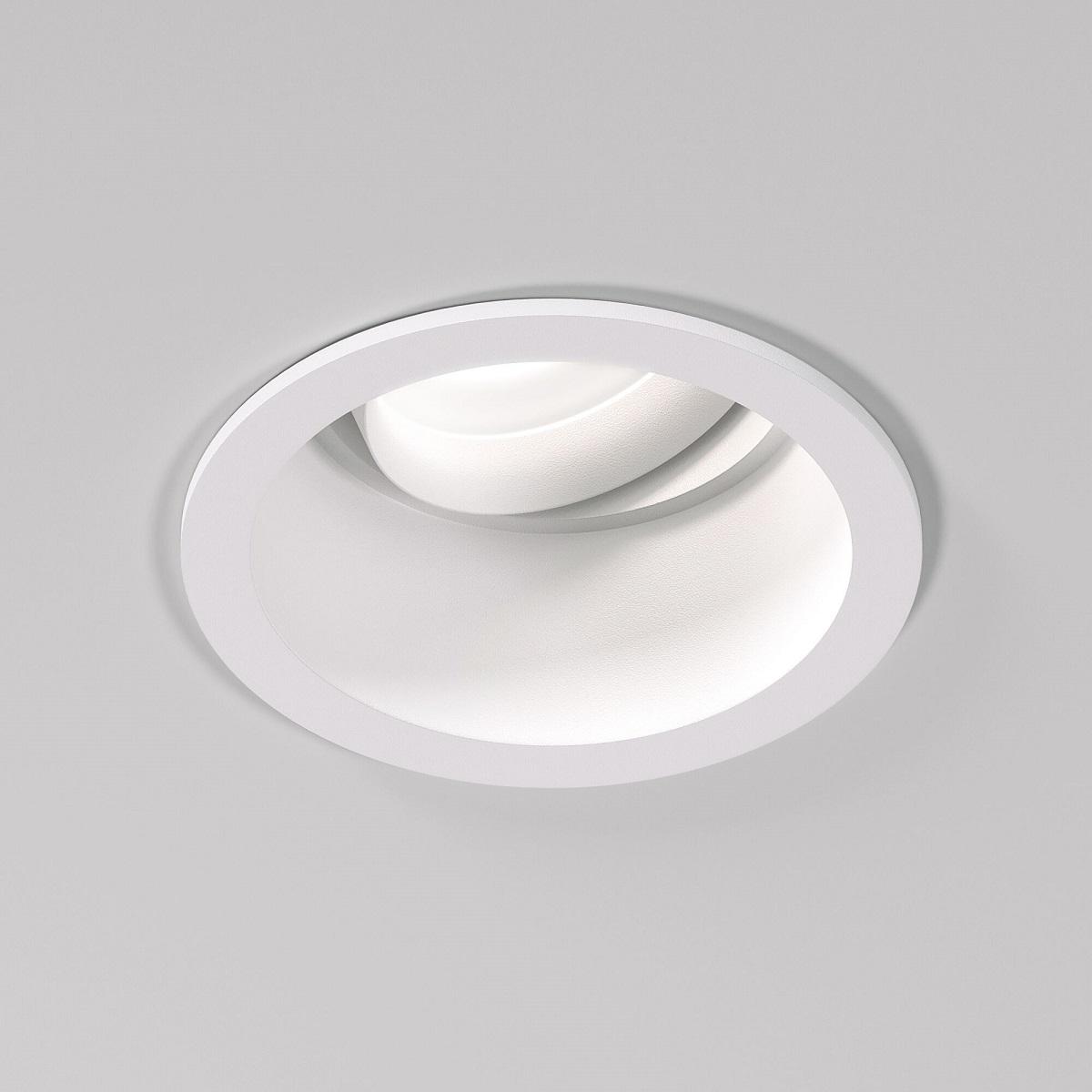 встраиваемый светильник elektrostandard hide 25008/01 gu10 белый a064262