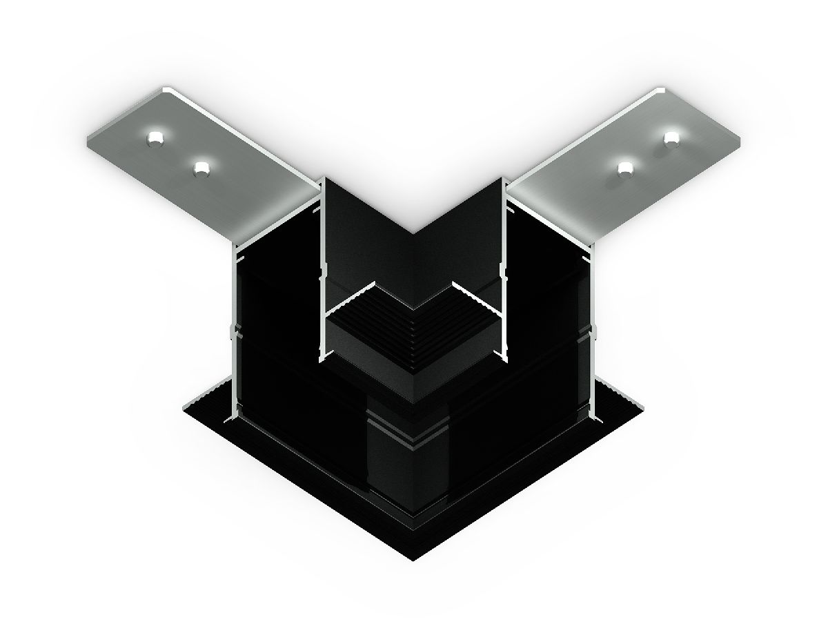 коннектор угловой ambrella light magnetic 220v gl1040