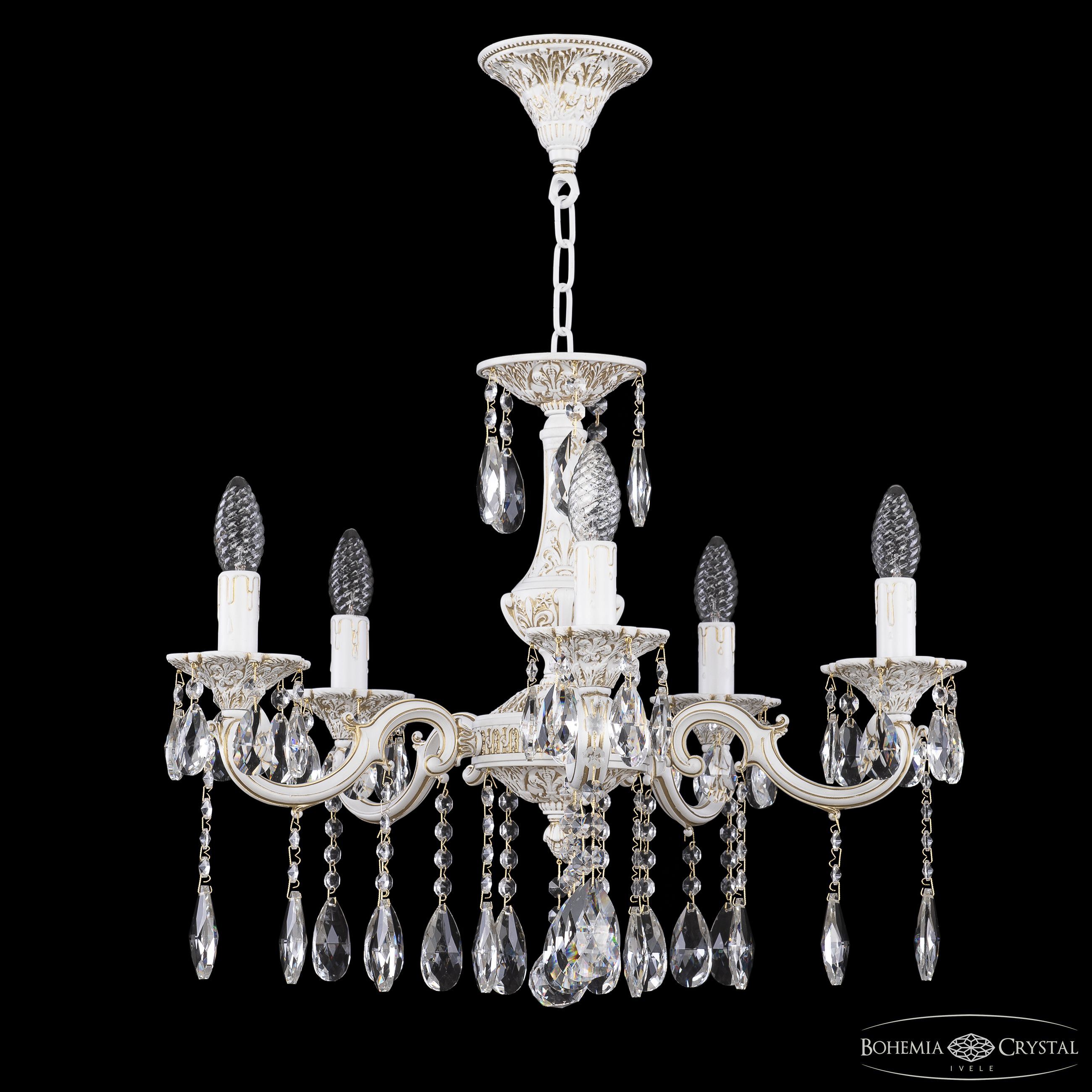 подвесная люстра bohemia ivele crystal al78101/5/175 a wmg