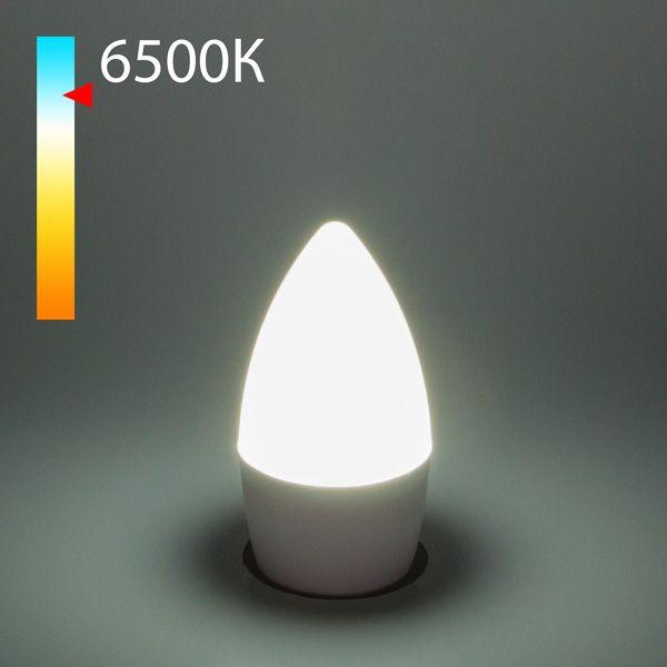 лампа светодиодная elektrostandard e27 8w 6500k матовая a048594