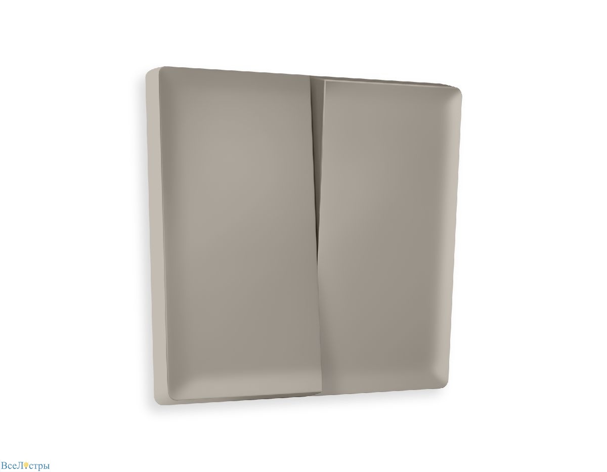 лицевая панель для выключателя двухклавишного ambrella volt alfa ap3630