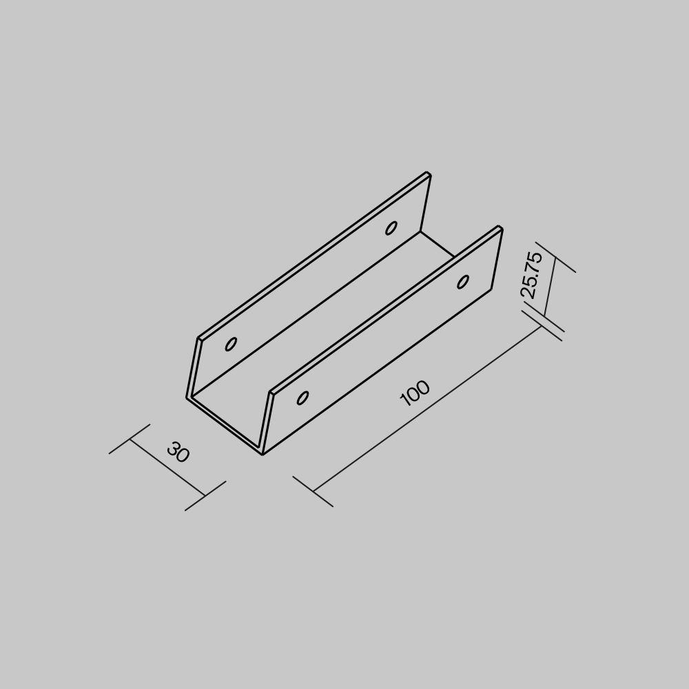 коннектор прямой maytoni elasity ip o-tr001-sc180