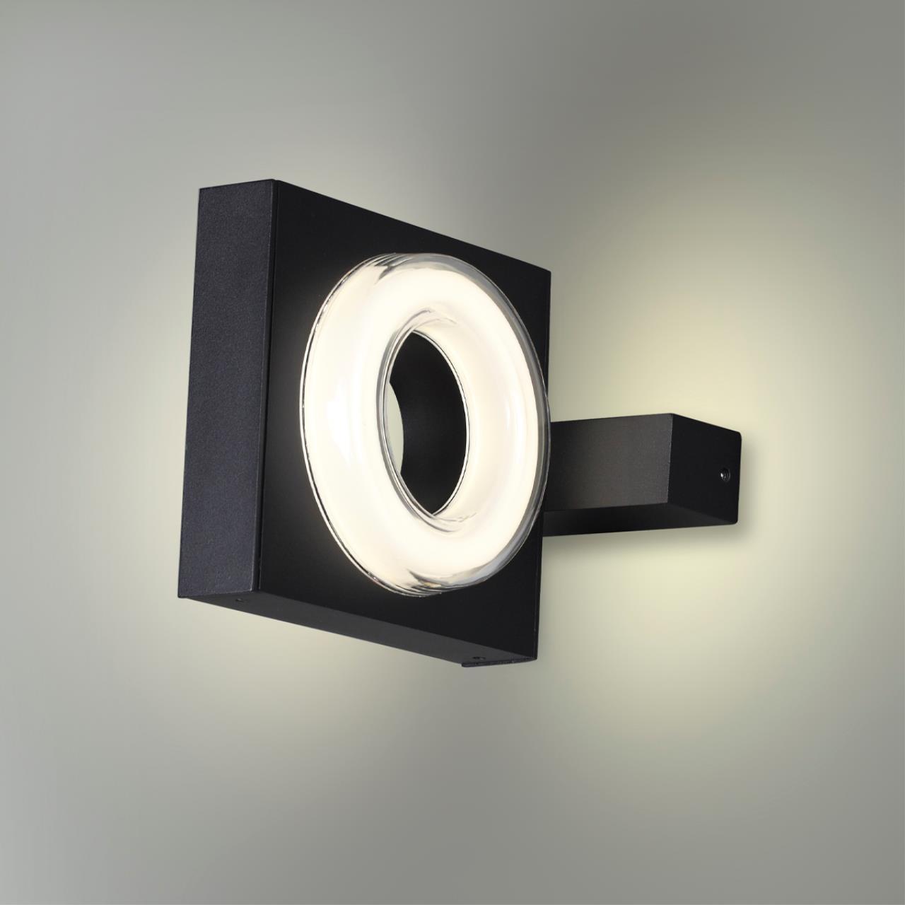 уличный настенный светодиодный светильник odeon light nature vart 6654/5wl