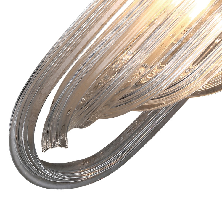 настенный светильник delight collection murano glass kr0116w-1 chrome