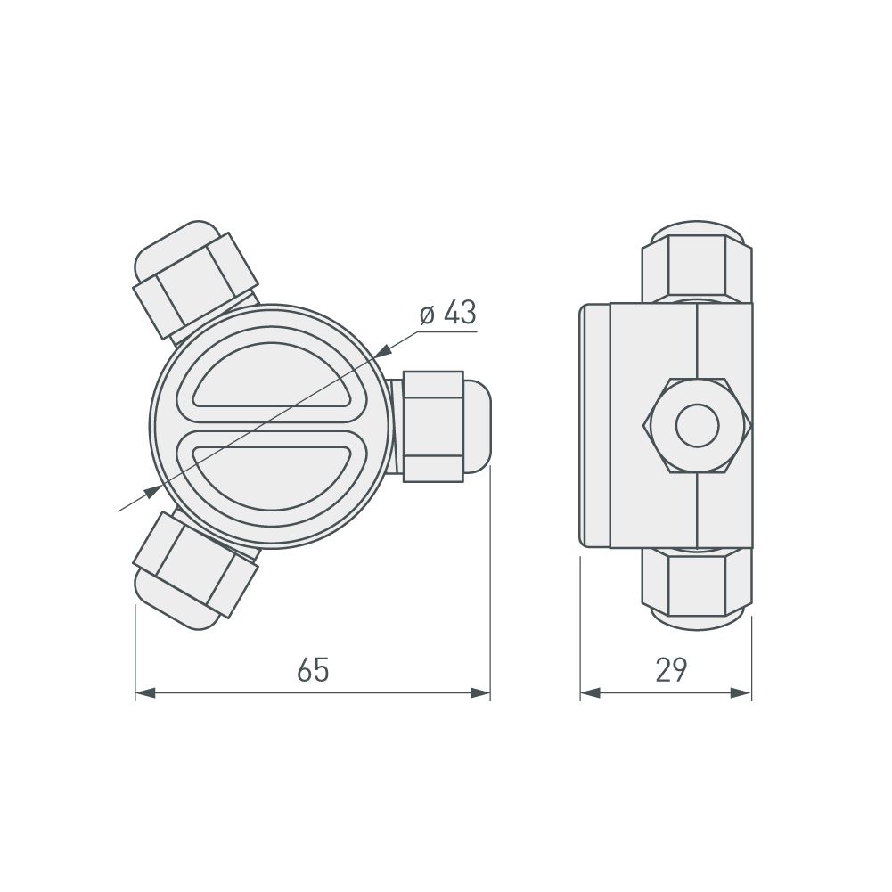 разветвитель arlight klw-3 (4-10mm, ip67) 016901