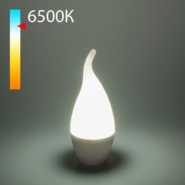 лампа светодиодная elektrostandard e14 8w 6500k матовая a050354