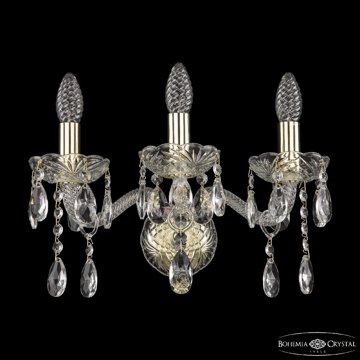 бра bohemia ivele crystal 107b/3/165 g