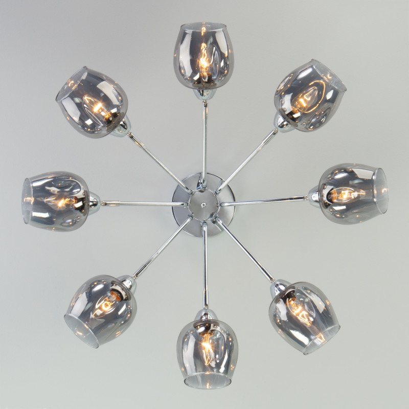 люстра на штанге eurosvet 30164/8 хром