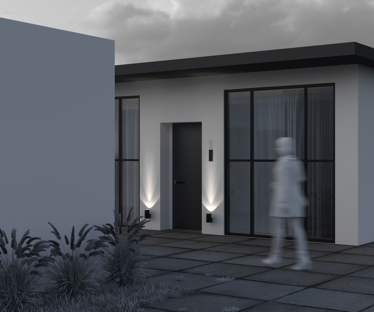 уличный настенный светильник maytoni shim o514wl-l15b3k