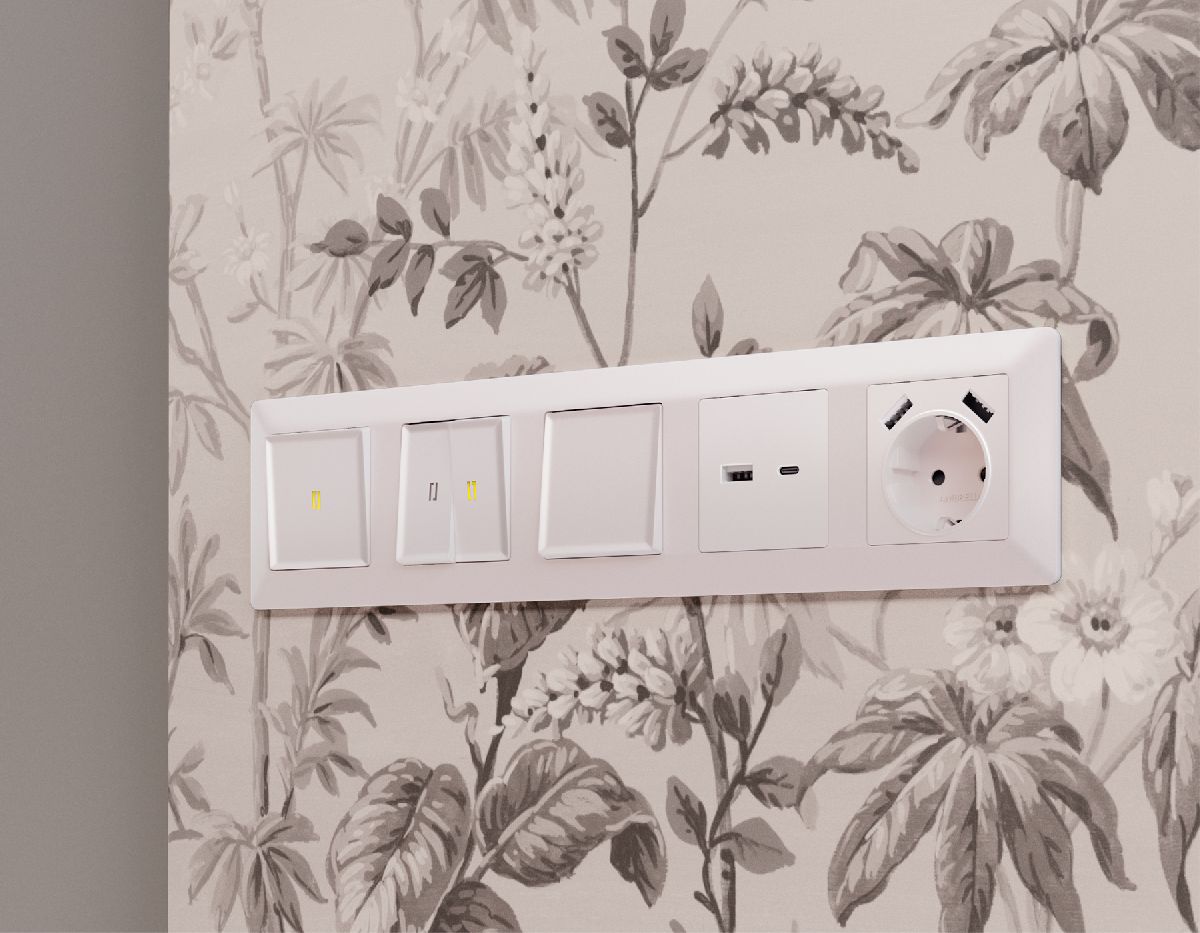 лицевая панель для выключателя одноклавишного с подсветкой ambrella volt alfa ap2020