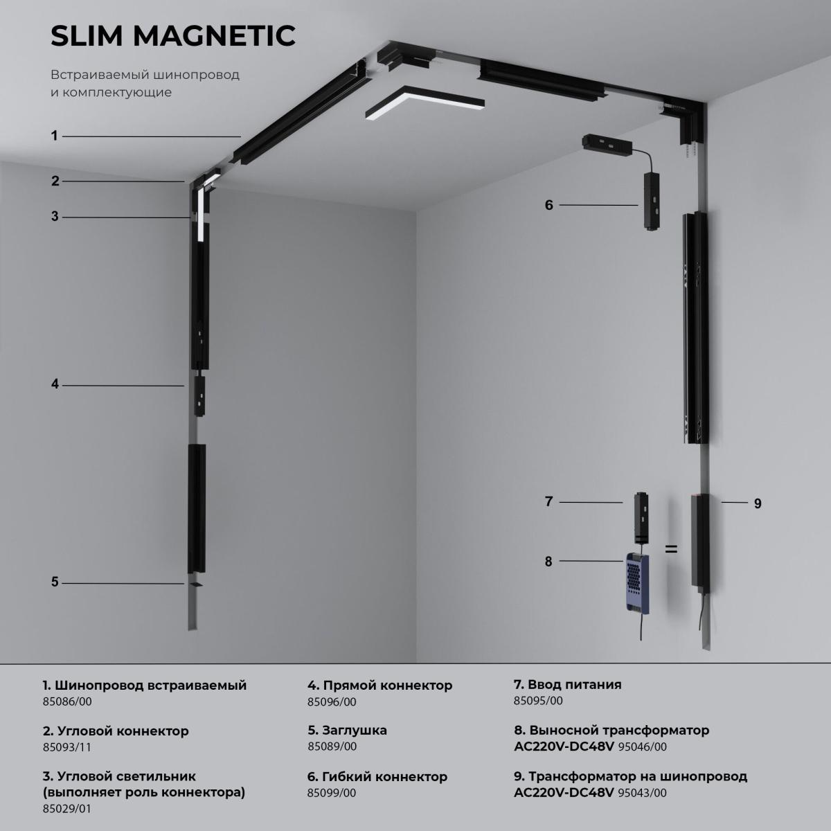 ввод питания elektrostandard slim magnetic 4690389188787 a061245