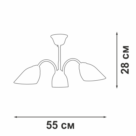 люстра на штанге vitaluce v3335-7/3pl