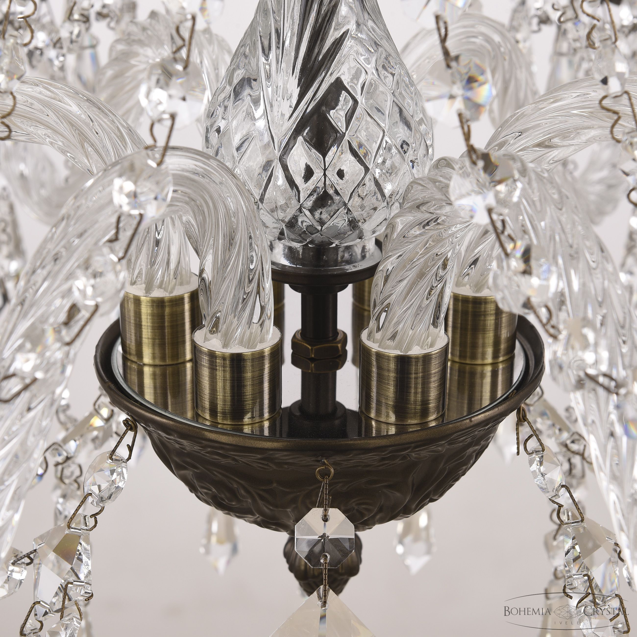 подвесная люстра bohemia ivele crystal al16303/6/195 pd