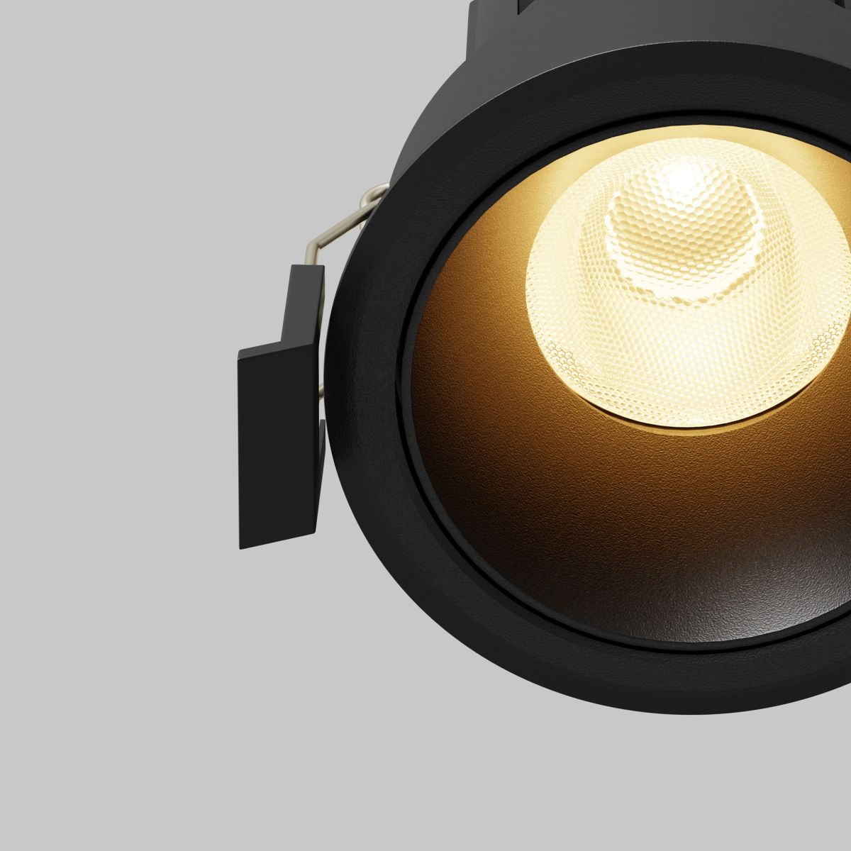 встраиваемый светильник maytoni dip dl115-10w-2.7k-b