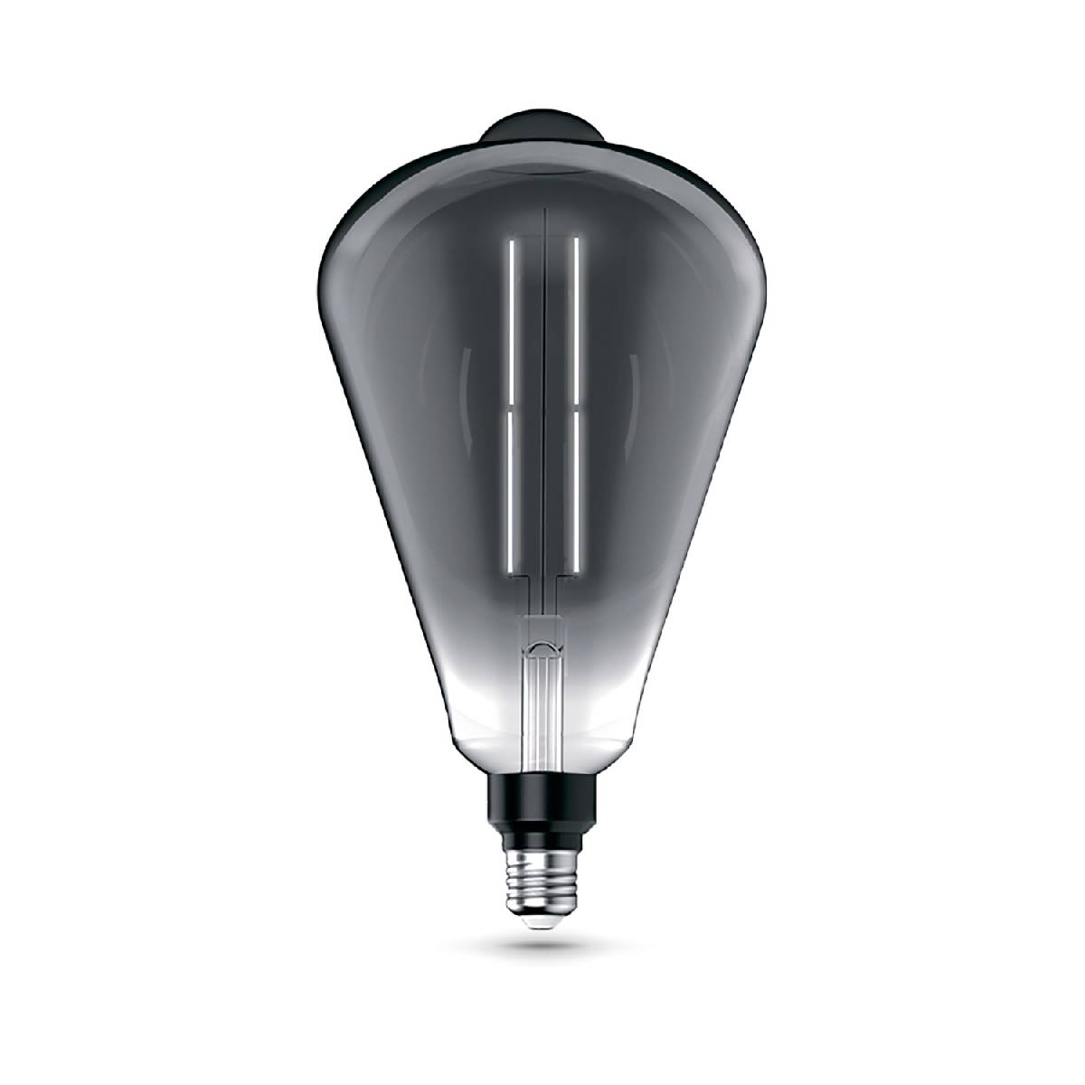 лампа светодиодная филаментная gauss e27 6w 4000k серая 157802205