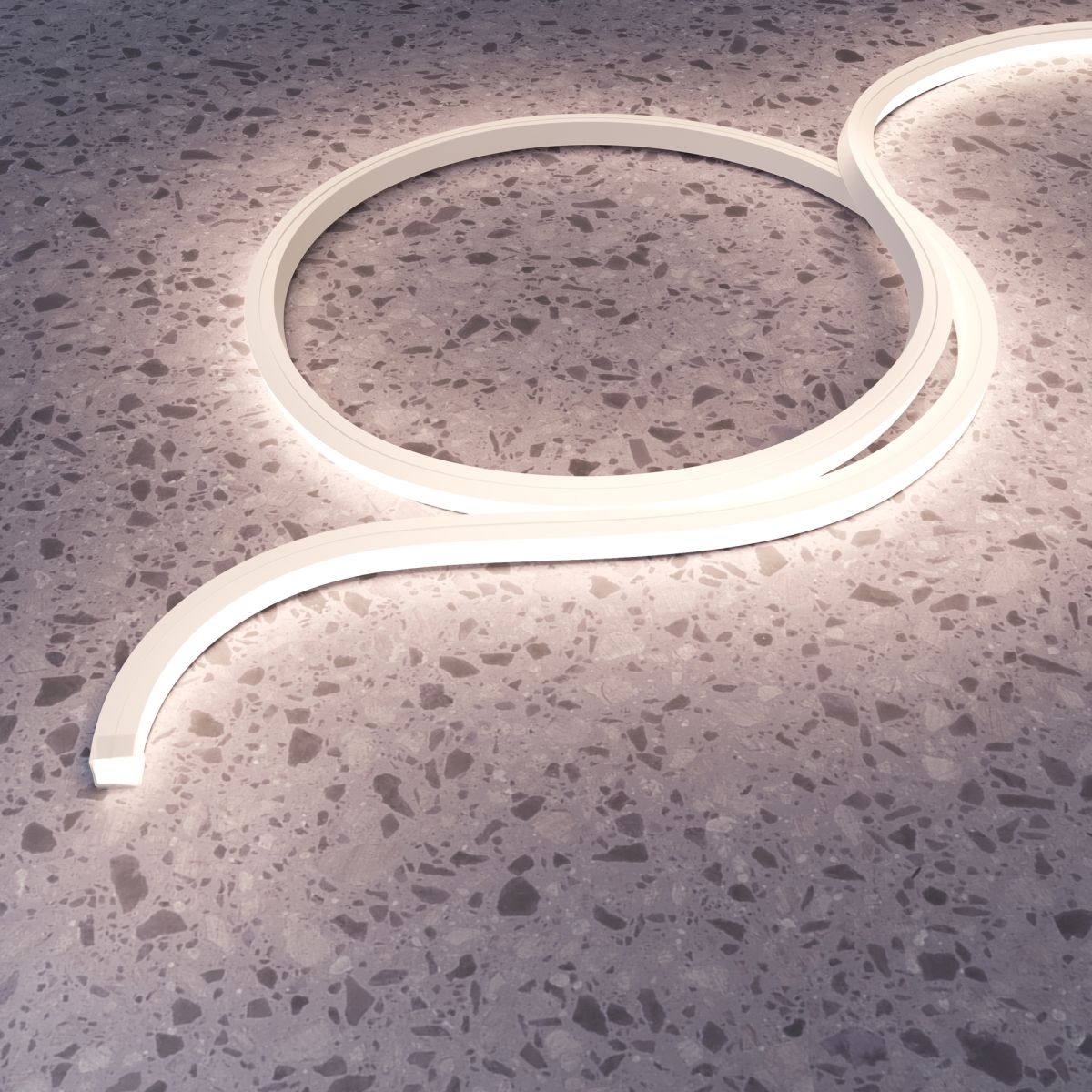 гибкий неон maytoni led strip 24в 12вт/м 3000k 5м ip67 432022