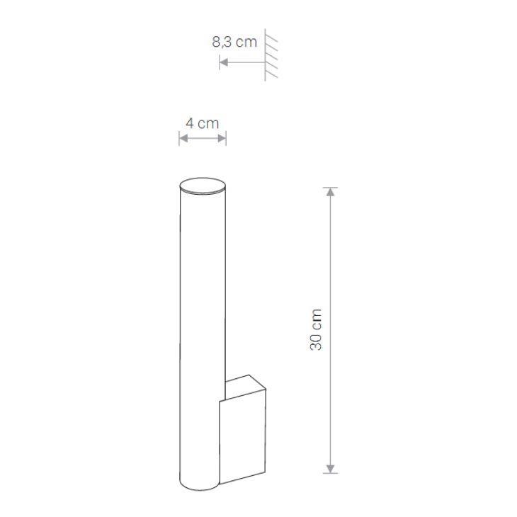 бра nowodvorski ice tube led s 8121