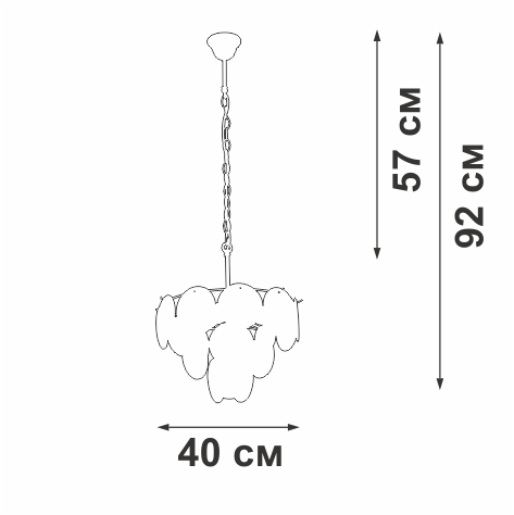 подвесная люстра vitaluce v5889-8/5
