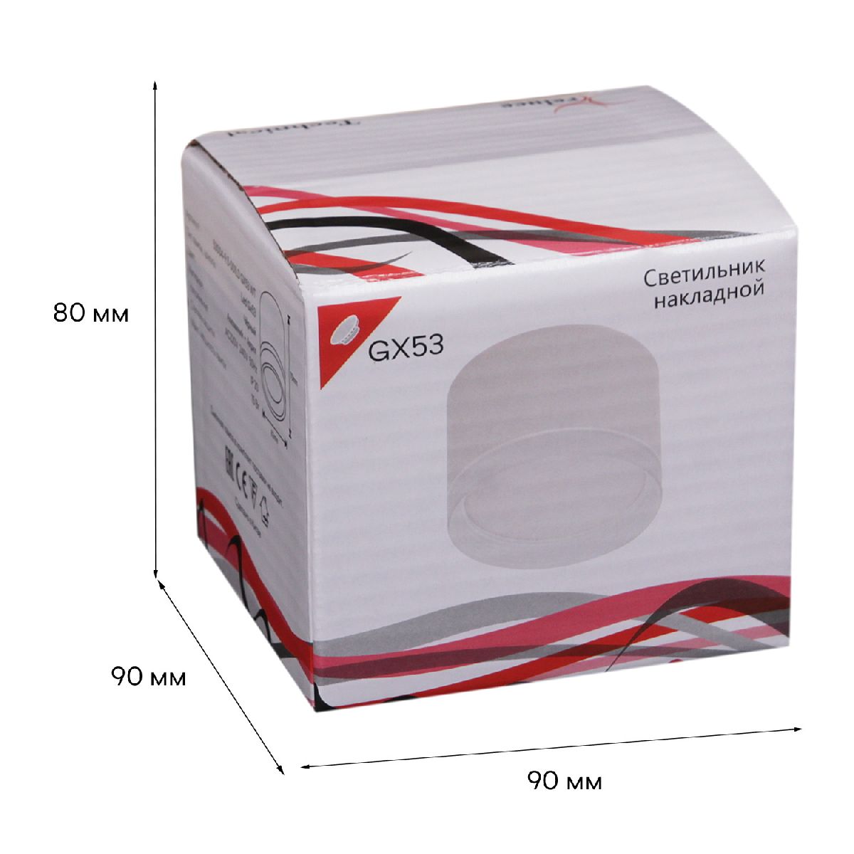 накладной светильник reluce 53004-9.5-001ld gx53 wt