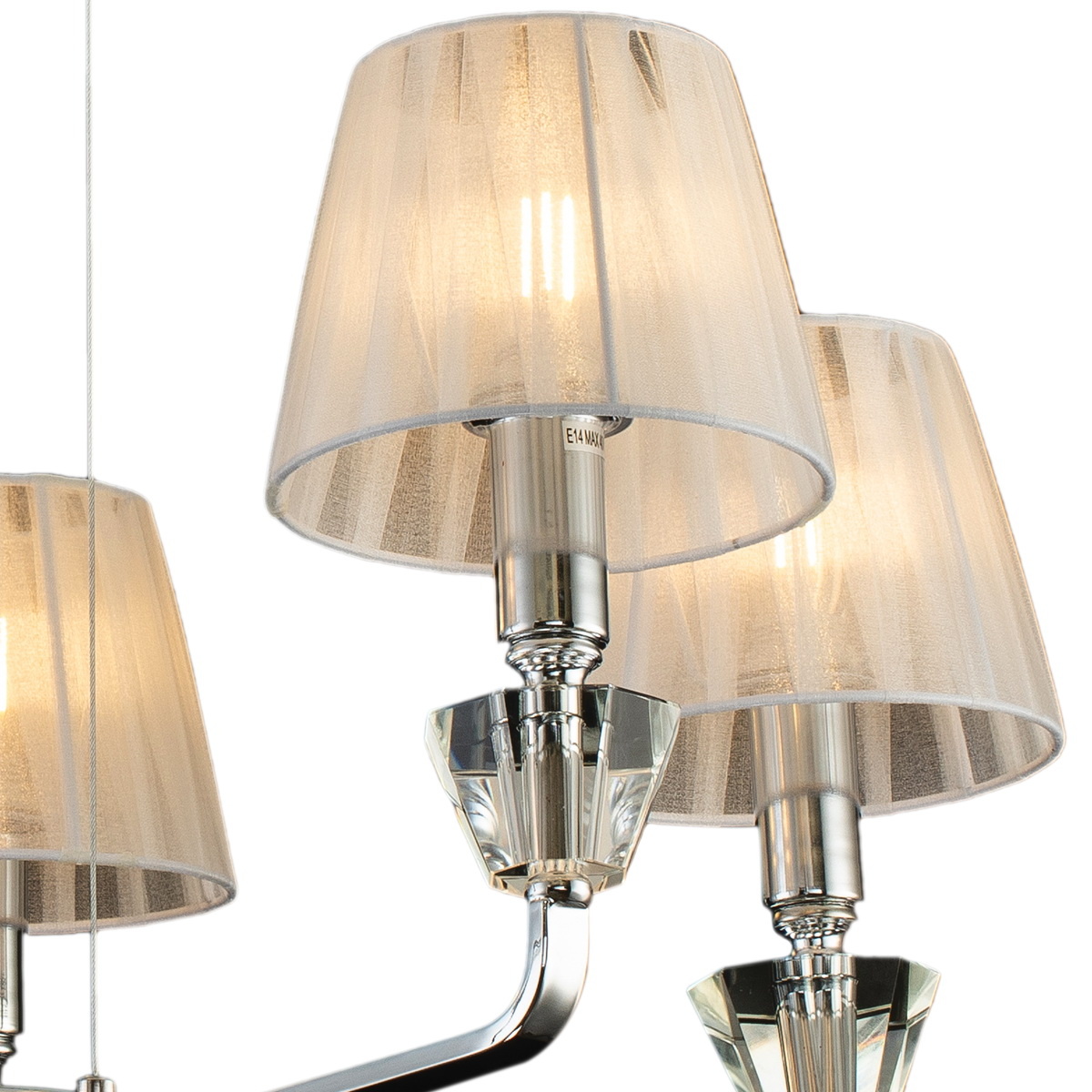 подвесная люстра illumico il5274-5n-27 cr