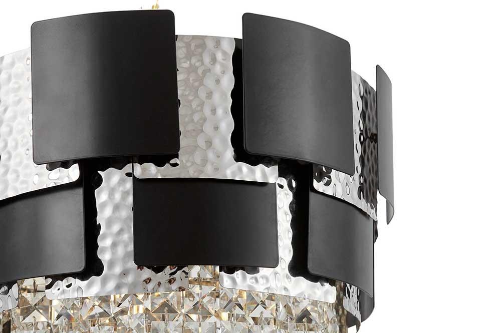 подвесной светильник lumina deco kruvia ldp 7045-400 bk+chr