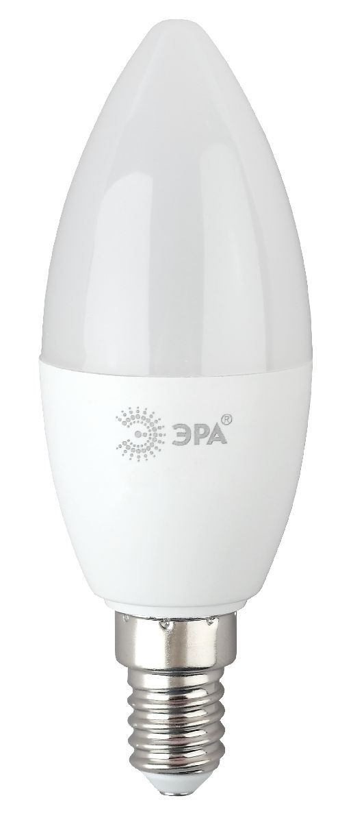 лампа светодиодная эра e14 6w 6500k led b35-6w-865-e14 r б0045339