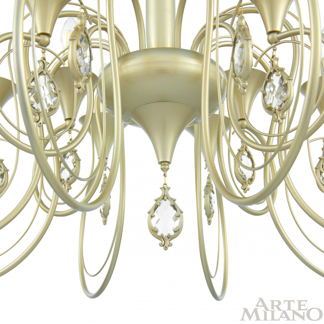 подвесная люстра arte milano 349920/8-4 cg
