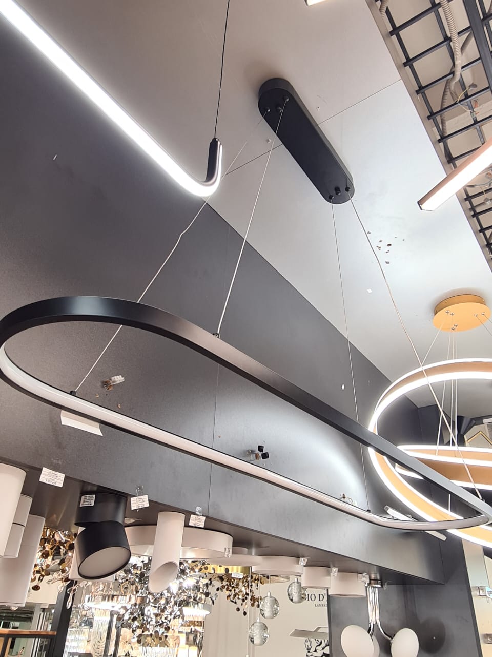 подвесной светильник crystal lux proximo sp42w led l1100 black