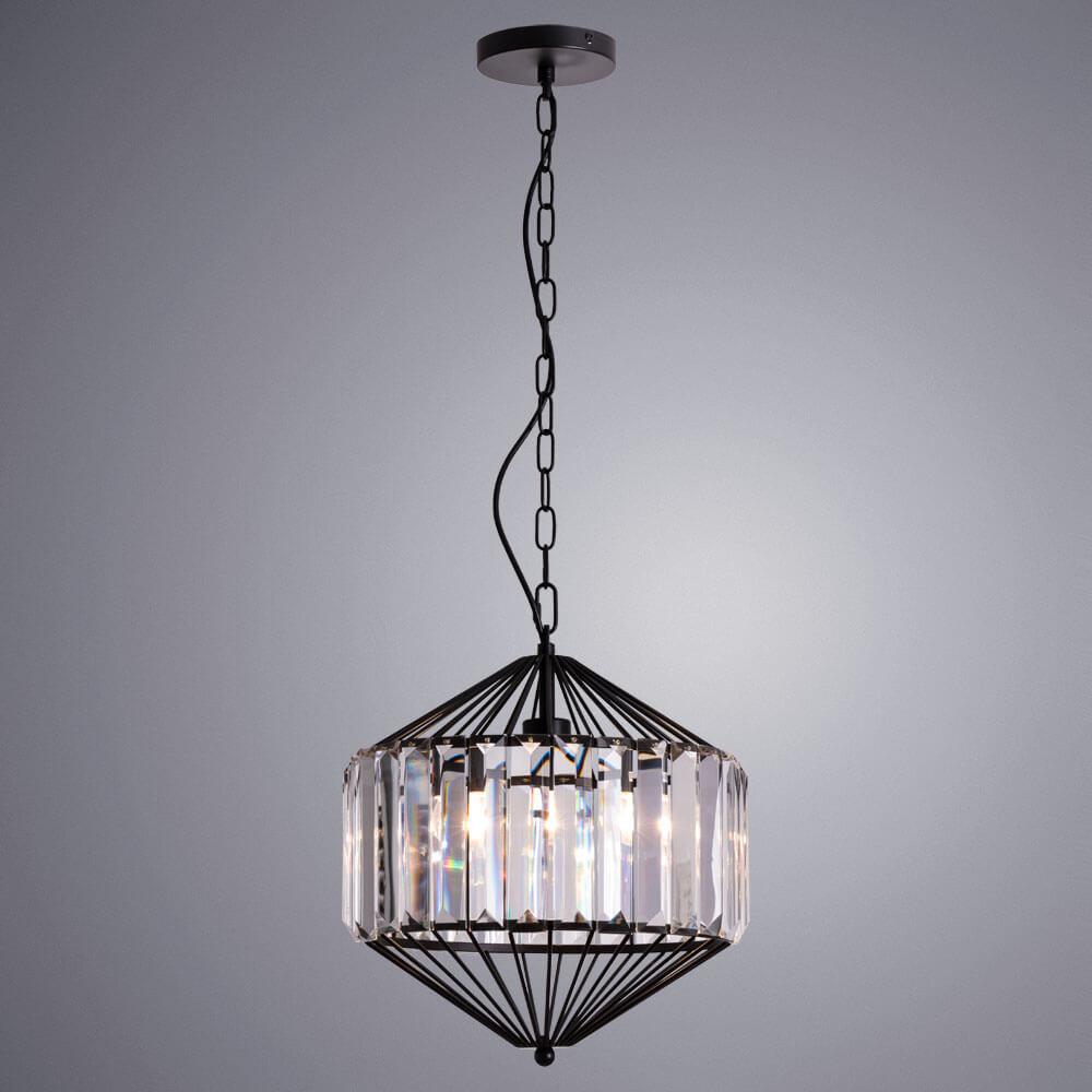 подвесной светильник arte lamp cassel a1790sp-1bk