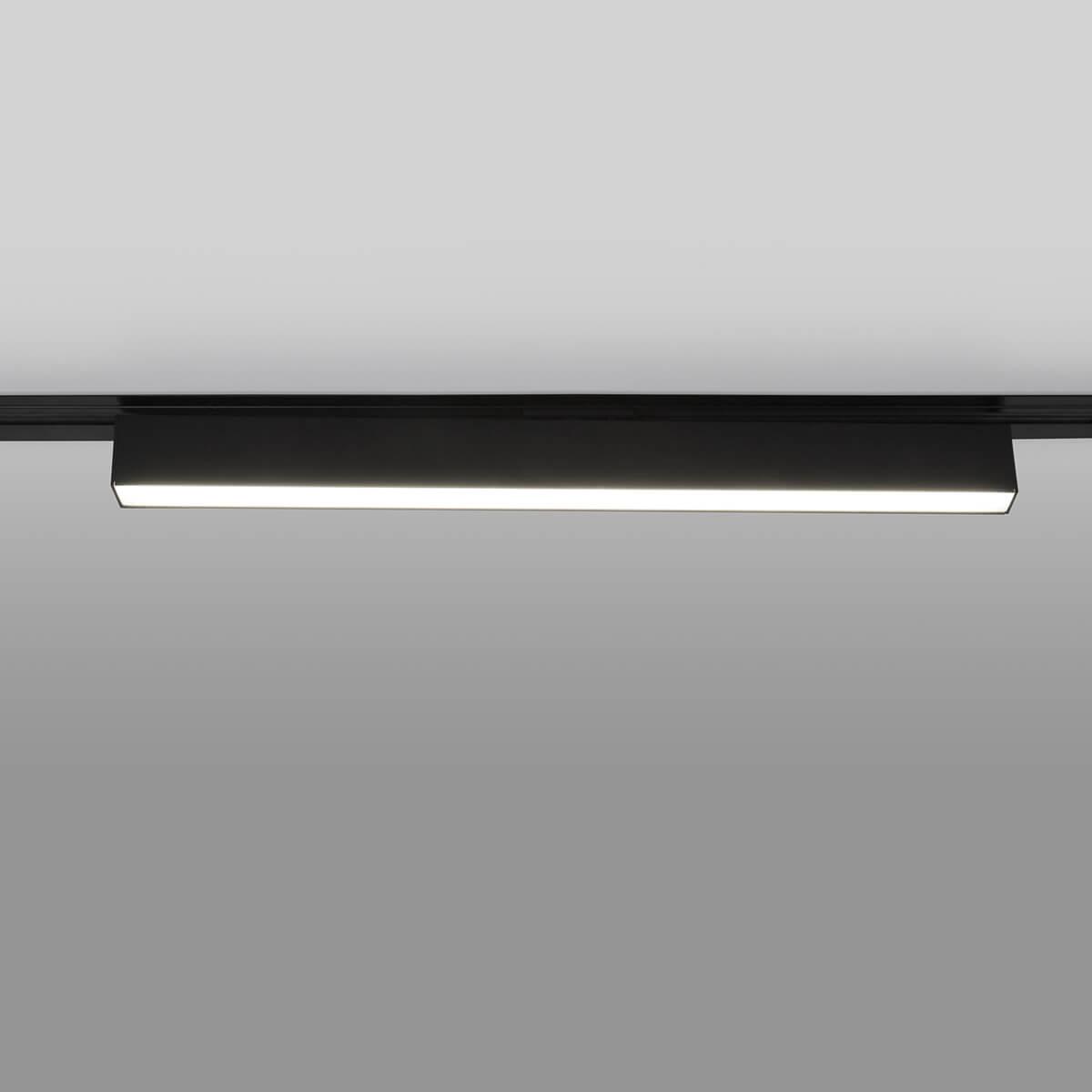 трековый светодиодный светильник elektrostandard x-line черный матовый 20w 4200k ltb54 4690389161551