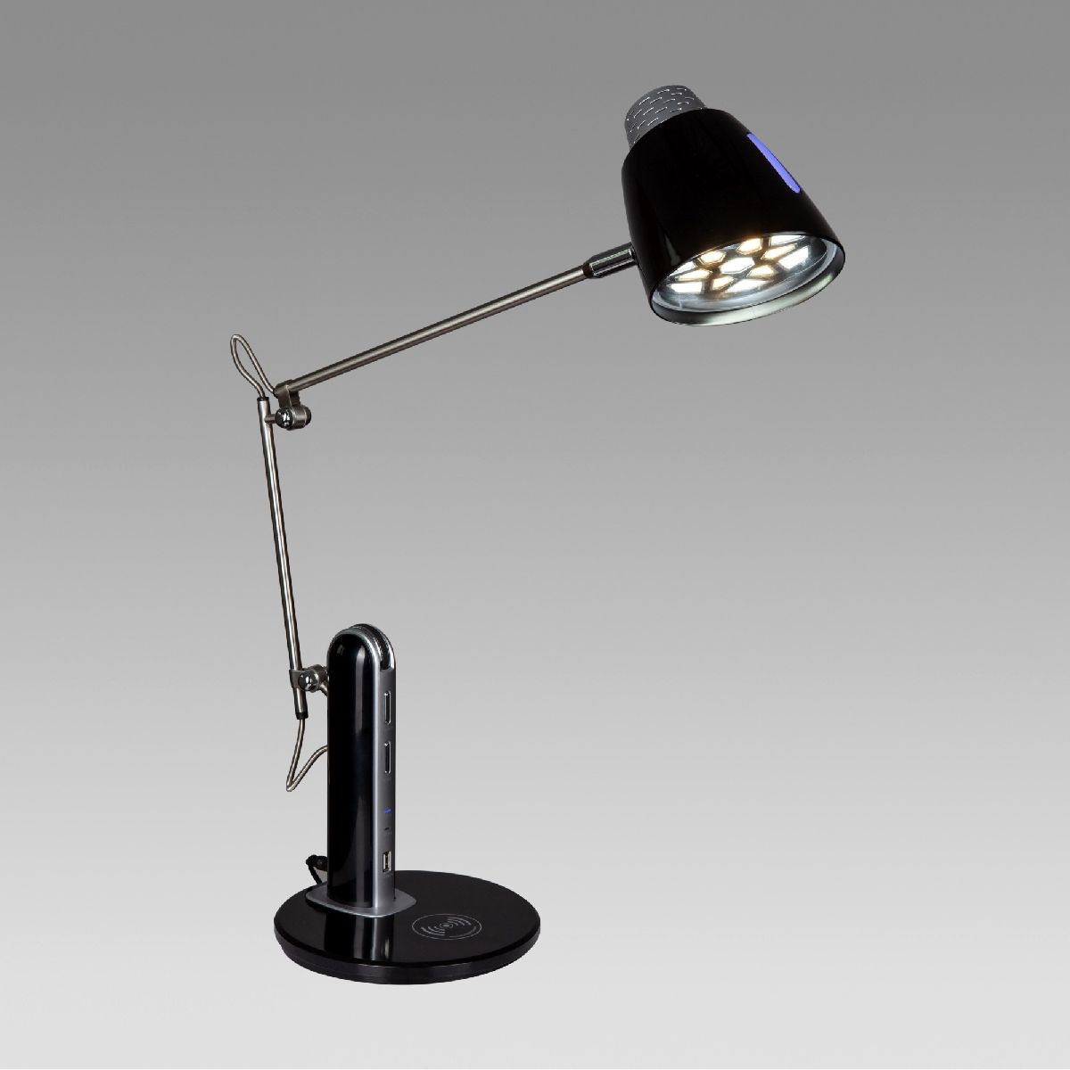 настольная лампа led4u bl1168 black