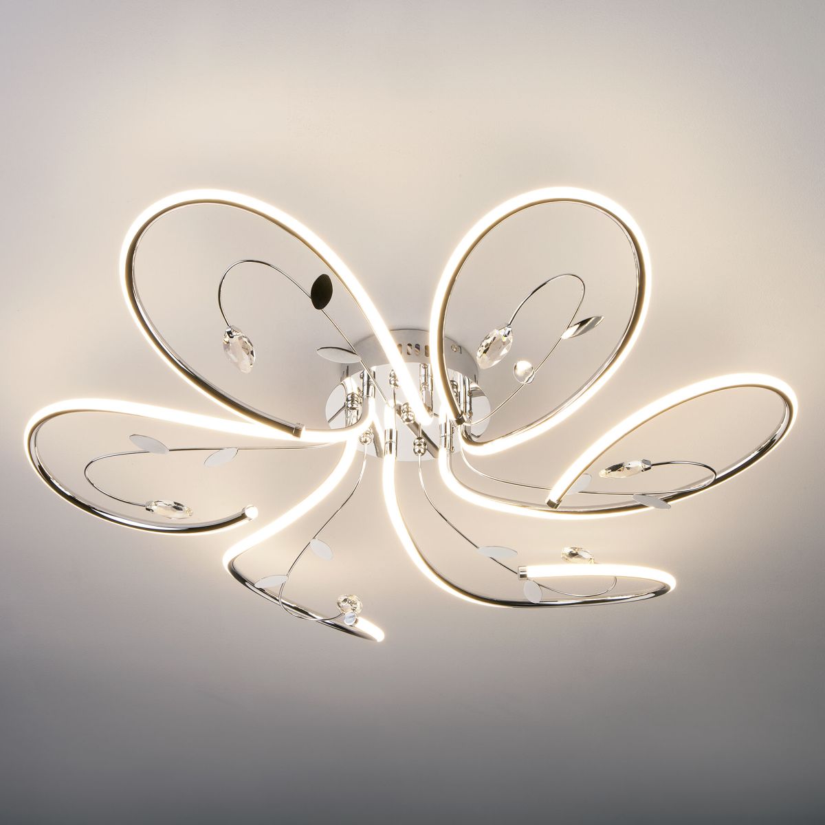 потолочная люстра eurosvet venzel 90082/6 хром