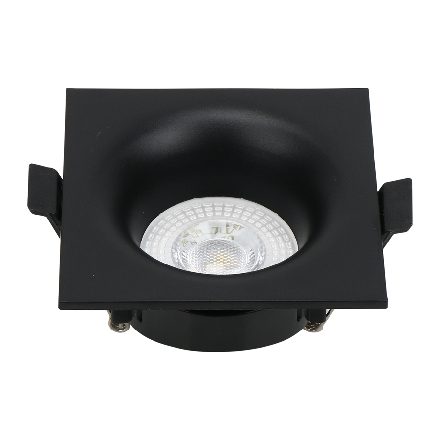 встраиваемый светильник general gcl-mr16-sq-black 661289