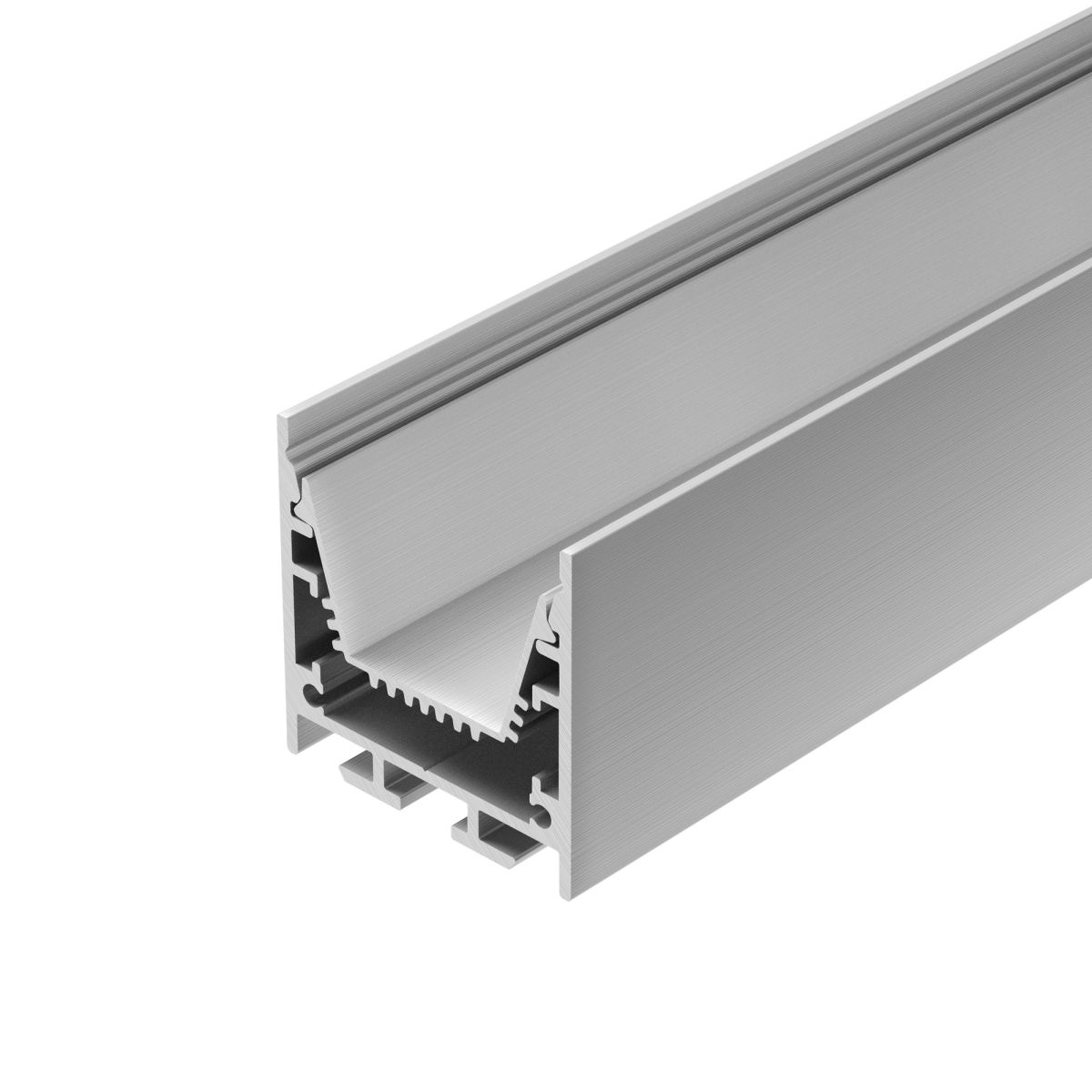 профиль arlight line-3535-tray-3000 anod (алюминий) 062189