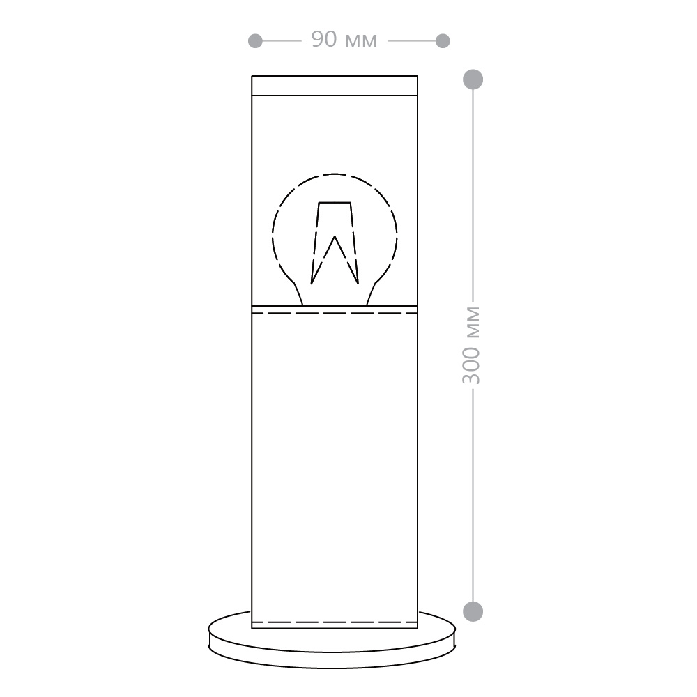 ландшафтный светильник feron бостон dh1303 51332